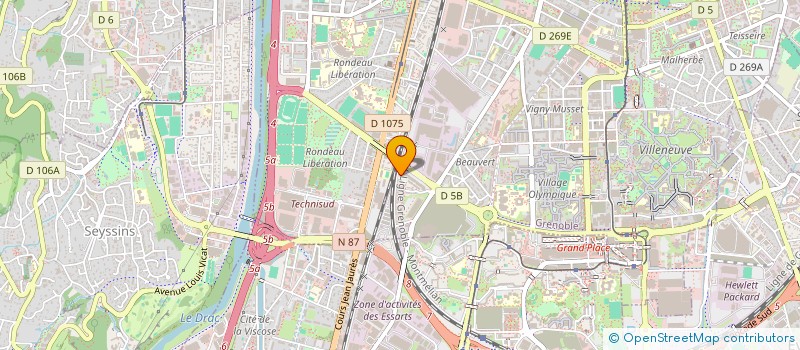 localisation de l'entreprise MONSIEUR HAKKI KOCAKULAH  GRENOBLE