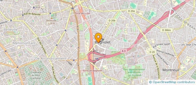 localisation de l'entreprise MONSIEUR HALAN CALOC à BAGNOLET