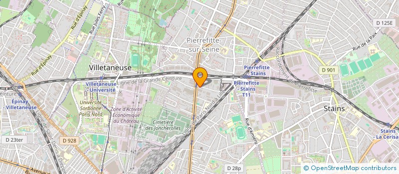 localisation de l'entreprise MONSIEUR HALASSANE SANGARE  PIERREFITTE-SUR-SEINE