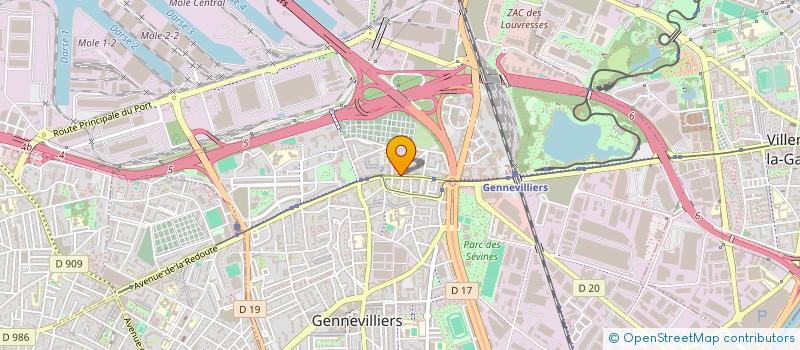 localisation de l'entreprise MONSIEUR HALIDI ABDALLAH à GENNEVILLIERS