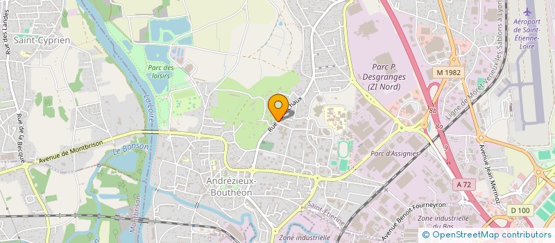 localisation de l'entreprise MONSIEUR HALIL BAS  ANDREZIEUX-BOUTHEON