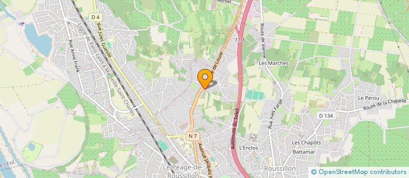 localisation de l'entreprise MONSIEUR HALIL DULGER  LE PEAGE-DE-ROUSSILLON