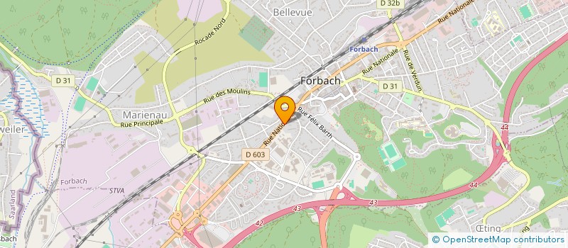 localisation de l'entreprise MONSIEUR HALIL DURSUN  FORBACH