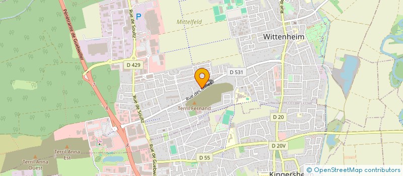 localisation de l'entreprise MONSIEUR HALIL ESEN  WITTENHEIM