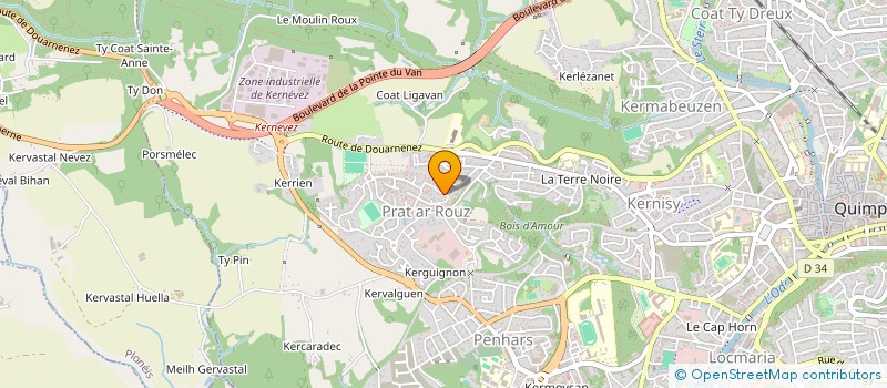 localisation de l'entreprise MONSIEUR HALIL GUNKAYA à QUIMPER