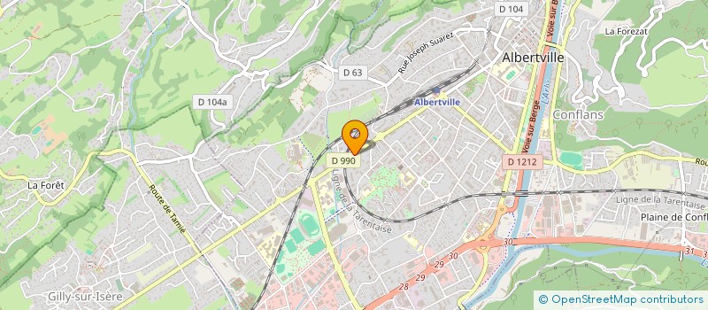 localisation de l'entreprise MONSIEUR HALIL KAYGISIZ  ALBERTVILLE