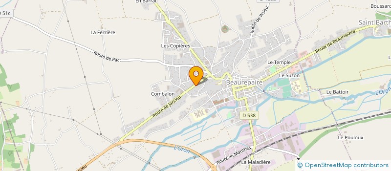 localisation de l'entreprise MONSIEUR HALIL KOCAKSOY à BEAUREPAIRE