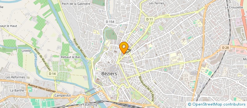 localisation de l'entreprise MONSIEUR HALIL OUNHAE  BEZIERS