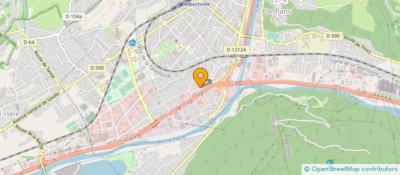 localisation de l'entreprise MONSIEUR HALIL SONMEZ  ALBERTVILLE