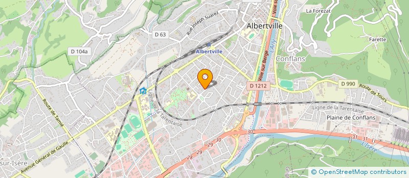 localisation de l'entreprise MONSIEUR HALIL YUKSEL  ALBERTVILLE