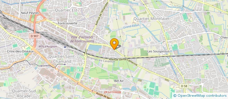 localisation de l'entreprise MONSIEUR HALIM AMANI  AVIGNON