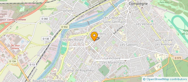 localisation de l'entreprise MONSIEUR HALIM BENLAKEHAL  COMPIEGNE