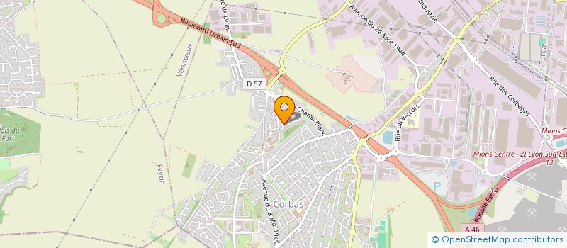 localisation de l'entreprise MONSIEUR HALIM CHEGUETTINE à CORBAS