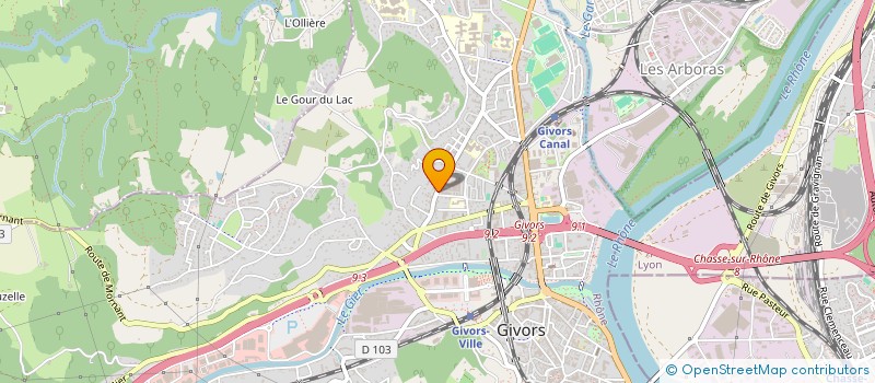 localisation de l'entreprise MONSIEUR HALIM HAMIED  GIVORS