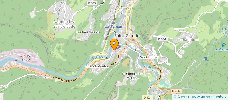 localisation de l'entreprise MONSIEUR HALIM HAMMANI  SAINT-CLAUDE