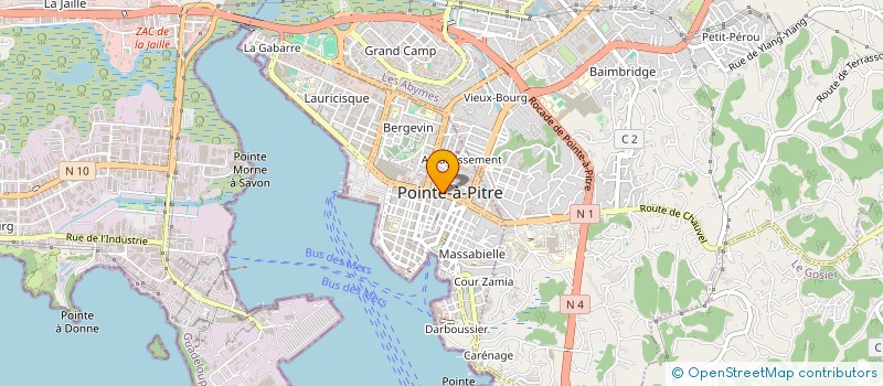 localisation de l'entreprise MONSIEUR HALIM ISSA à POINTE A PITRE