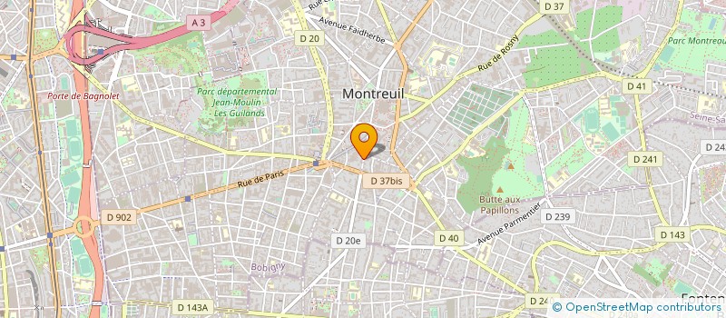 localisation de l'entreprise MONSIEUR HALIM JEBBAR à MONTREUIL