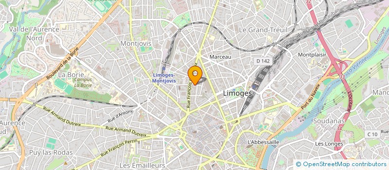 localisation de l'entreprise MONSIEUR HALIM KERRACHE à LIMOGES