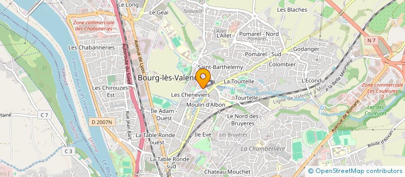 localisation de l'entreprise MONSIEUR HALIM LABRECHE  BOURG-LES-VALENCE