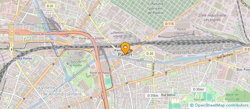 localisation de l'entreprise MONSIEUR HALIM MEDDOURENE à PANTIN