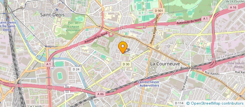 localisation de l'entreprise MONSIEUR HALLEL-LAID ABERKANE à LA COURNEUVE