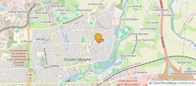 localisation de l'entreprise MONSIEUR HALLI ADEB à CESSON-SEVIGNE