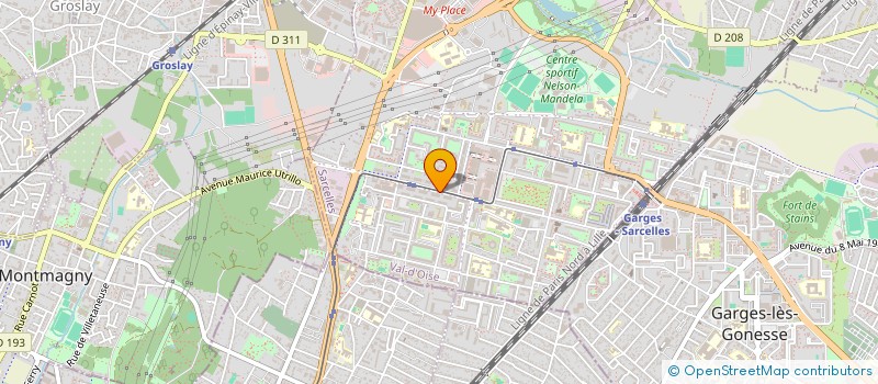 localisation de l'entreprise MONSIEUR HAMAD ASLAM  SARCELLES