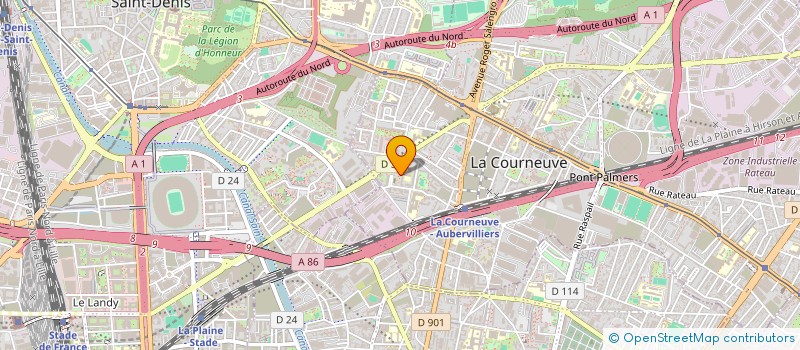 localisation de l'entreprise MONSIEUR HAMAD DAR à LA COURNEUVE