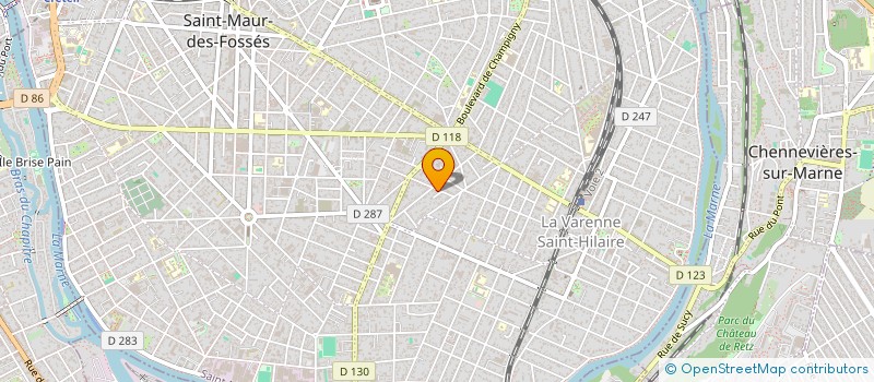 localisation de l'entreprise MONSIEUR HAMADA BENHAMMADA  SAINT-MAUR-DES-FOSSES