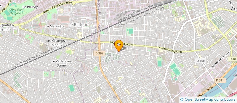 localisation de l'entreprise MONSIEUR HAMADA BORDJ  ARGENTEUIL