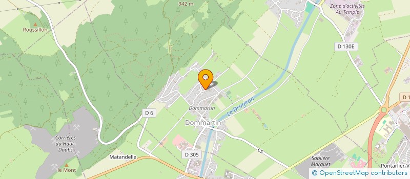 localisation de l'entreprise MONSIEUR HAMADI BA  DOMMARTIN