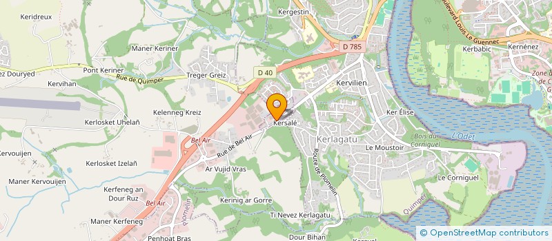 localisation de l'entreprise MONSIEUR HAMADI BEN OTHMAN  QUIMPER