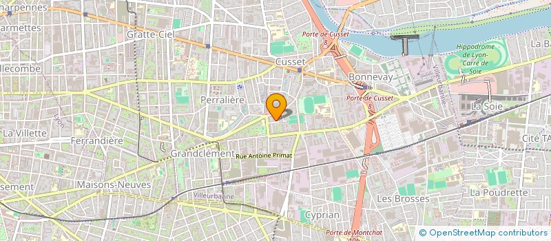 localisation de l'entreprise MONSIEUR HAMADI BOUSSAIDI  VILLEURBANNE