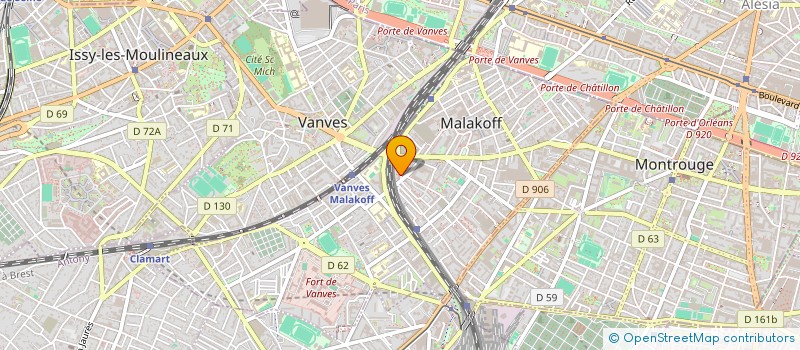 localisation de l'entreprise MONSIEUR HAMADI CHAMASSI  MALAKOFF