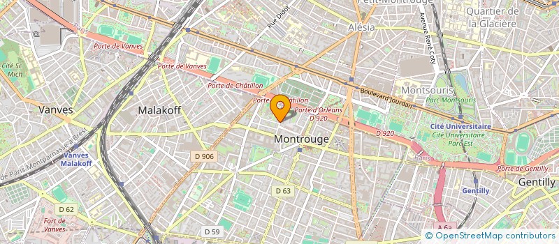 localisation de l'entreprise MONSIEUR HAMADI DIALLO  MONTROUGE