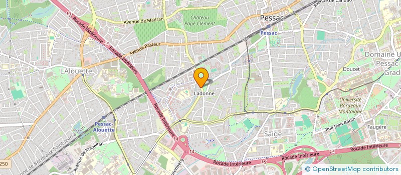 localisation de l'entreprise MONSIEUR HAMADI EZZINE  PESSAC