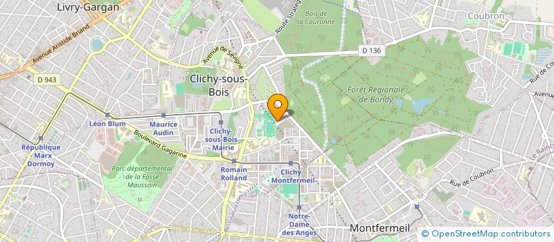 localisation de l'entreprise MONSIEUR HAMADI JACANA à CLICHY-SOUS-BOIS