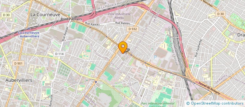 localisation de l'entreprise MONSIEUR HAMADI NIAKATE à LA COURNEUVE