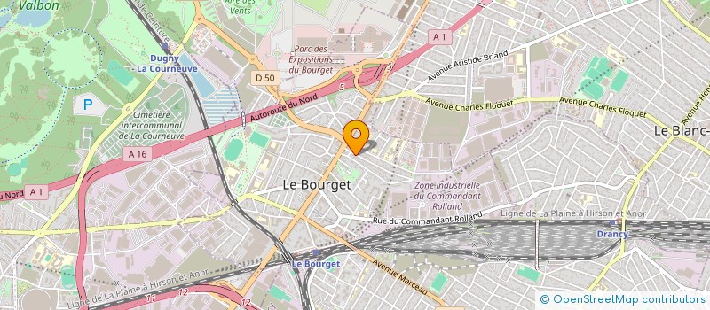 localisation de l'entreprise MONSIEUR HAMADI SOUSSA à LE BOURGET