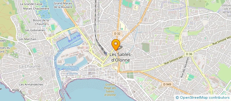 localisation de l'entreprise MONSIEUR HAMADOU-SECOU SOGORE à LES SABLES D'OLONNE