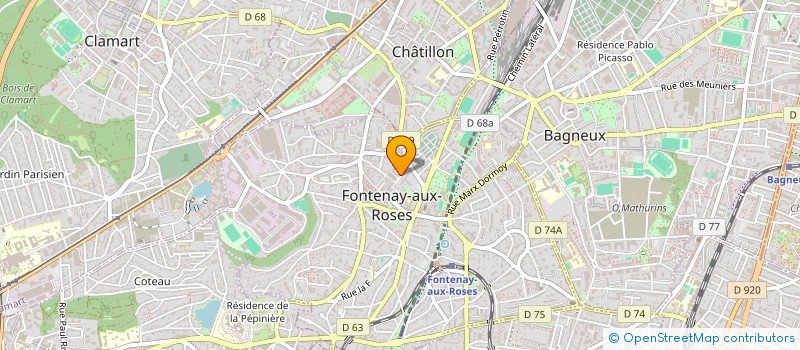 localisation de l'entreprise MONSIEUR HAMADY BA à FONTENAY-AUX-ROSES