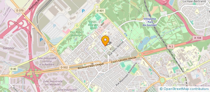 localisation de l'entreprise MONSIEUR HAMADY MBOW  AULNAY-SOUS-BOIS