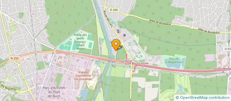 localisation de l'entreprise MONSIEUR HAMAHULAH SIDAMIN EMHAMED  GUJAN-MESTRAS