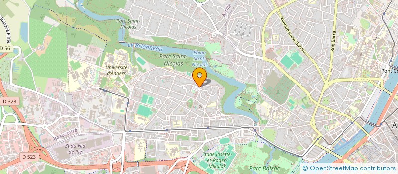 localisation de l'entreprise MONSIEUR HAMALA GORY à ANGERS