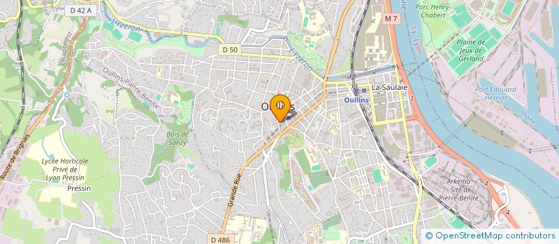 localisation de l'entreprise MONSIEUR HAMANI ZEHAF  OULLINS-PIERRE-BENITE