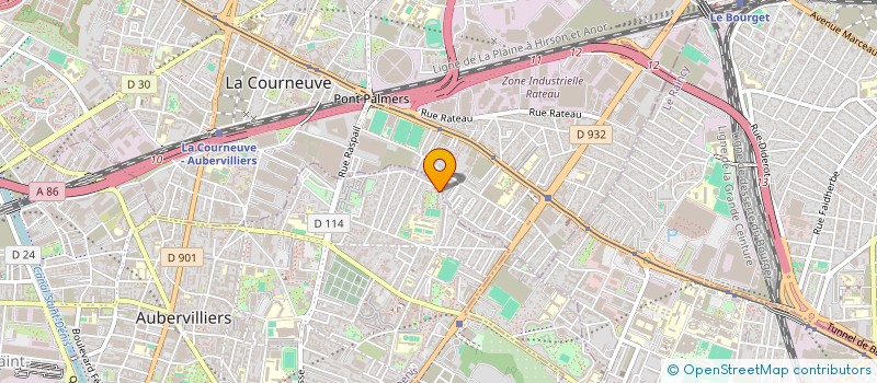 localisation de l'entreprise MONSIEUR HAMARA CAMARA  AUBERVILLIERS