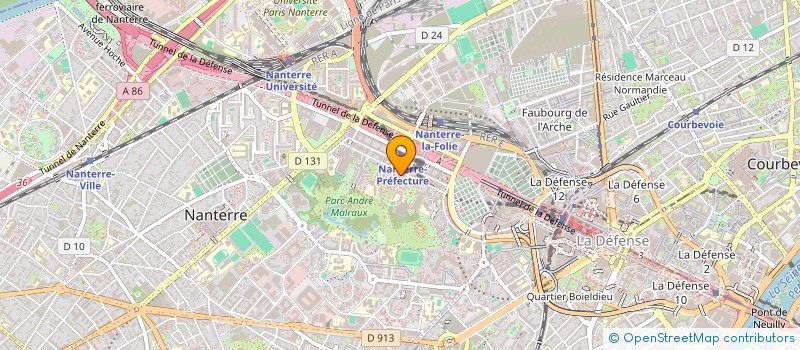 localisation de l'entreprise MONSIEUR HAMARA SAWANE  NANTERRE