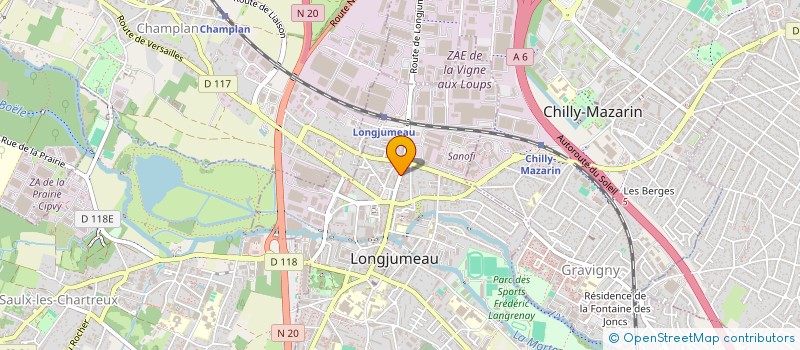 localisation de l'entreprise MONSIEUR HAMASILI CAMARA à LONGJUMEAU