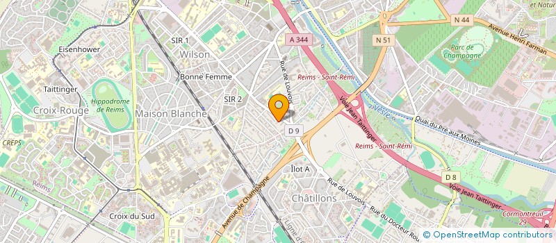 localisation de l'entreprise MONSIEUR HAMAZASP MATSHKALYAN  REIMS