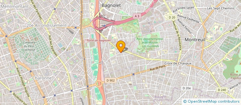 localisation de l'entreprise MONSIEUR HAMDI CHREF à BAGNOLET